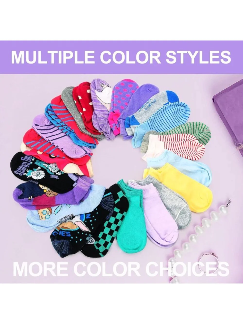 100 Pairs Women's Low Cut Ankle Socks - Bulk Value Pack for Donations & Everyday